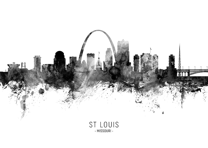 St Louis Missouri Skyline