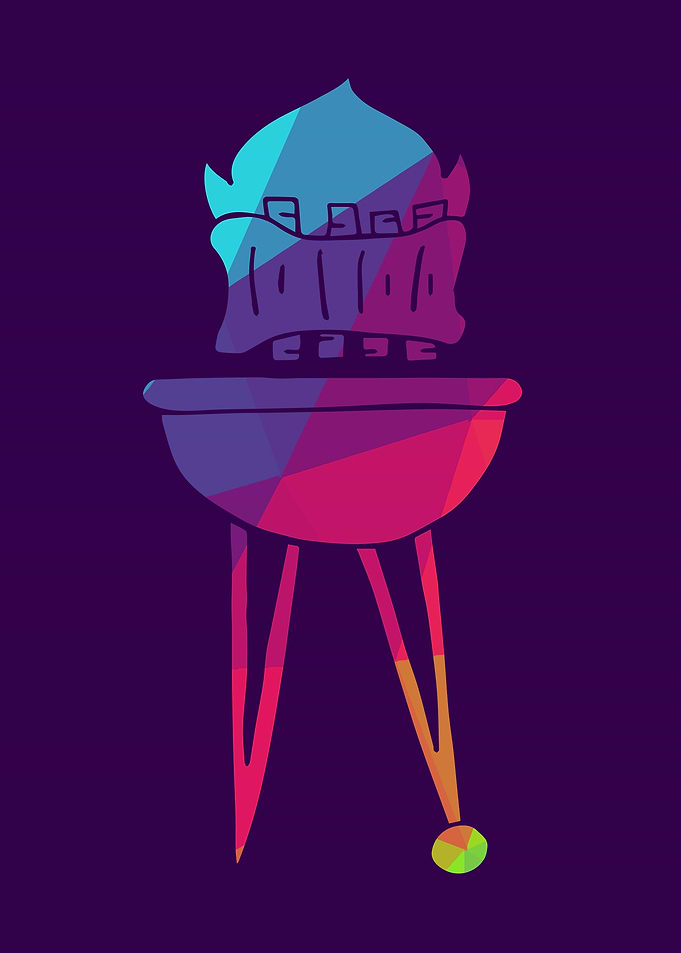 Rainbow Polygon Barbecue 1