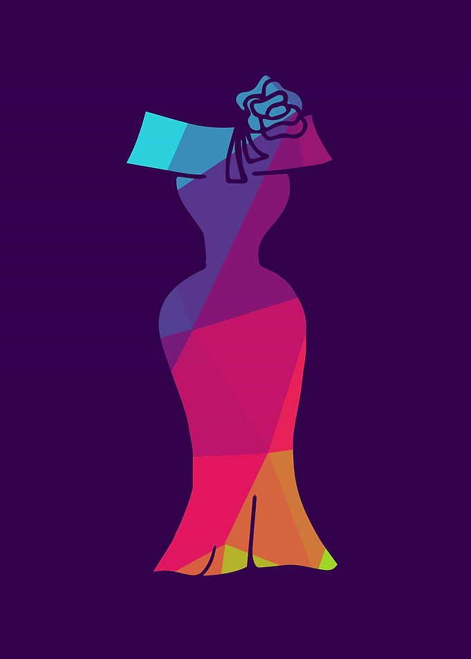 Rainbow Polygon Dress 9