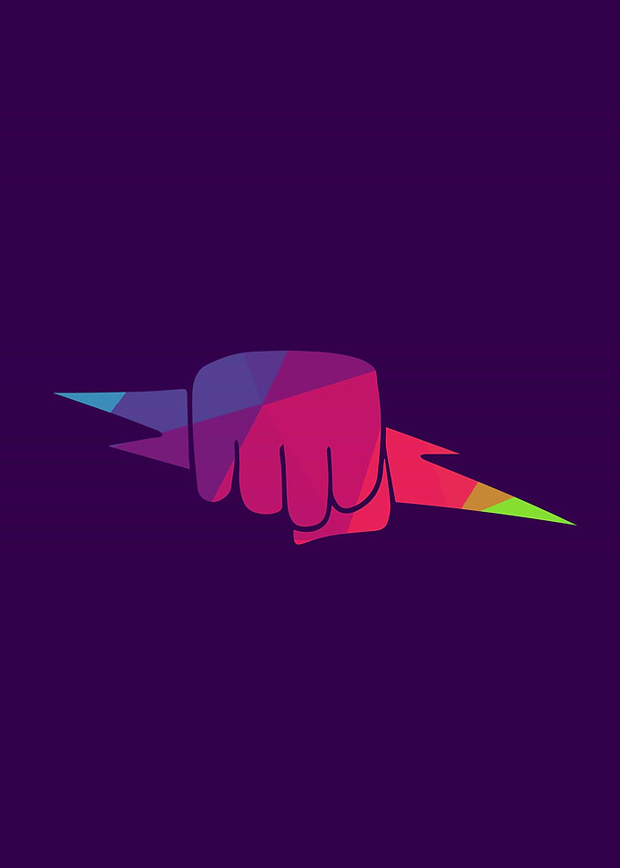 Rainbow Polygon Power 4