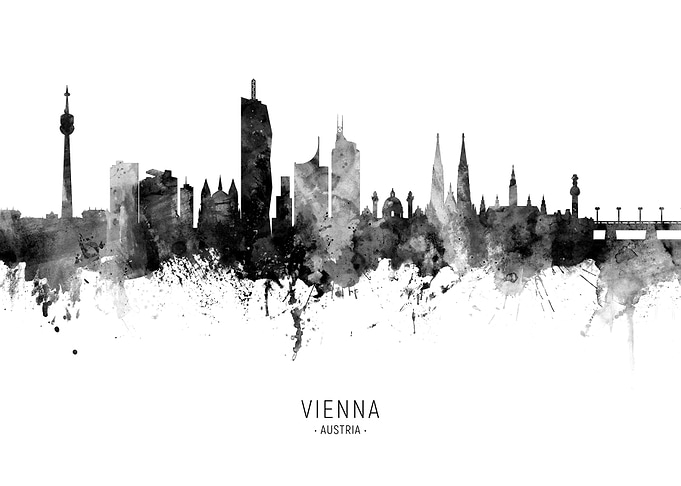 Vienna Austria Skyline