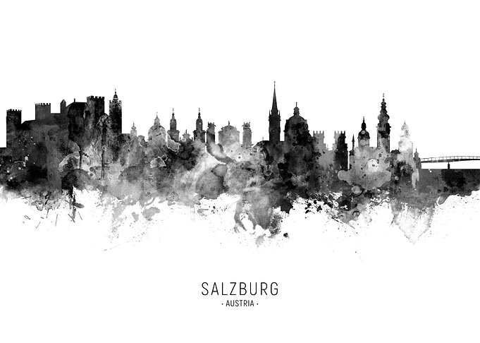 Salzburg Austria Skyline