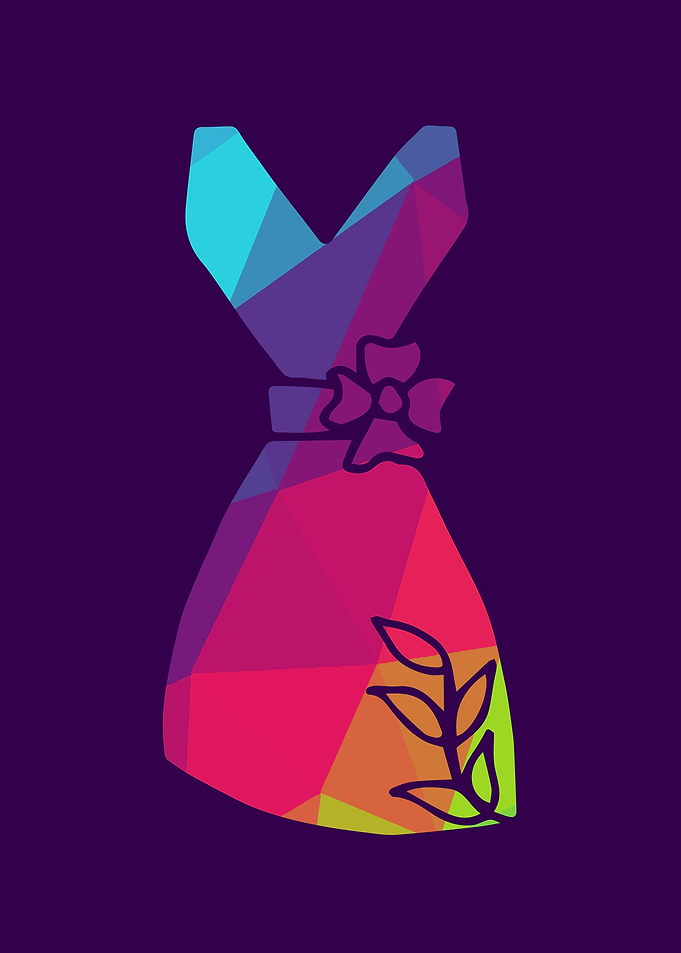 Rainbow Polygon Dress 7