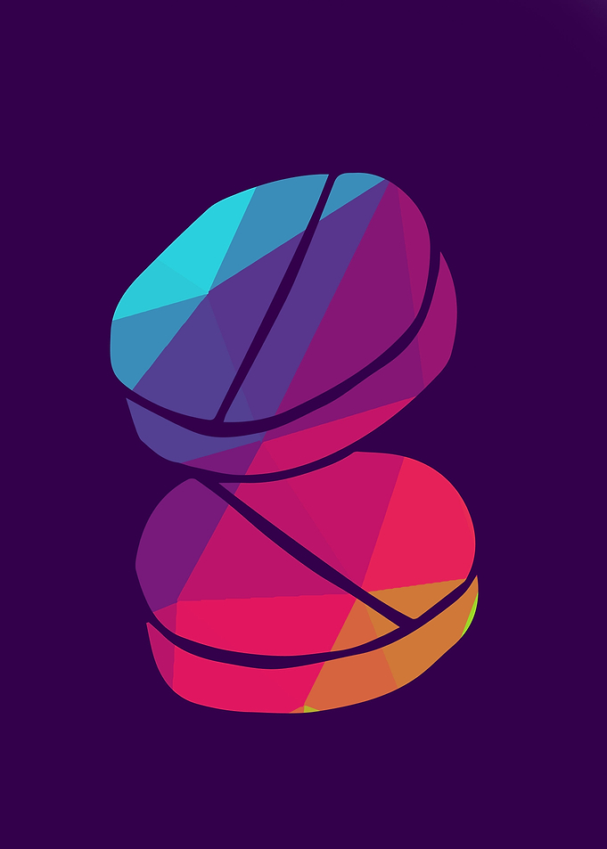 Rainbow Polygon Medicine 4