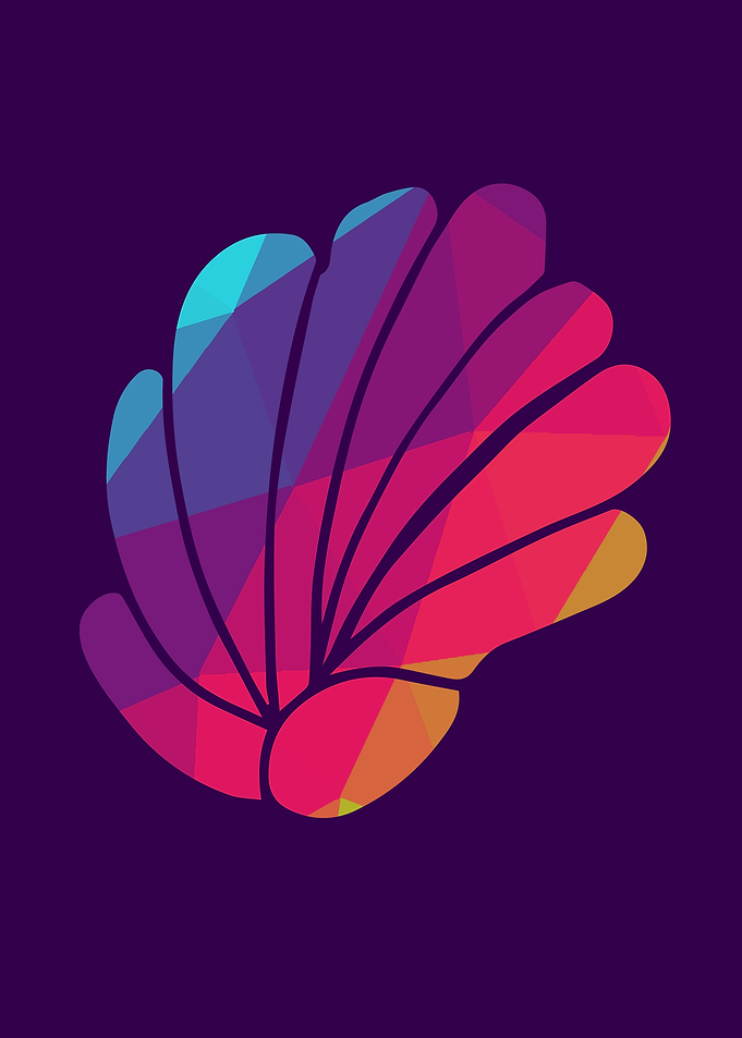 Rainbow Polygon Shell 17
