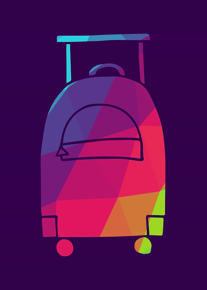 Rainbow Polygon Bags 5