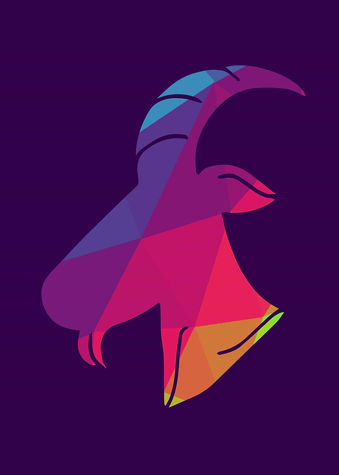 Rainbow Goat Animal 9