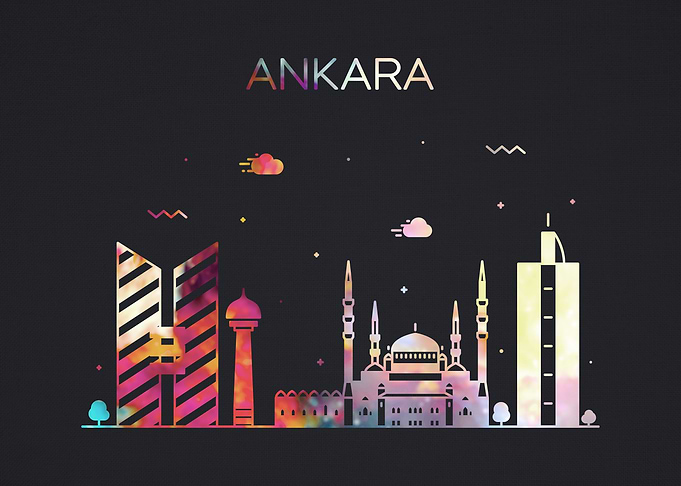 Ankara Turkey City Skyline