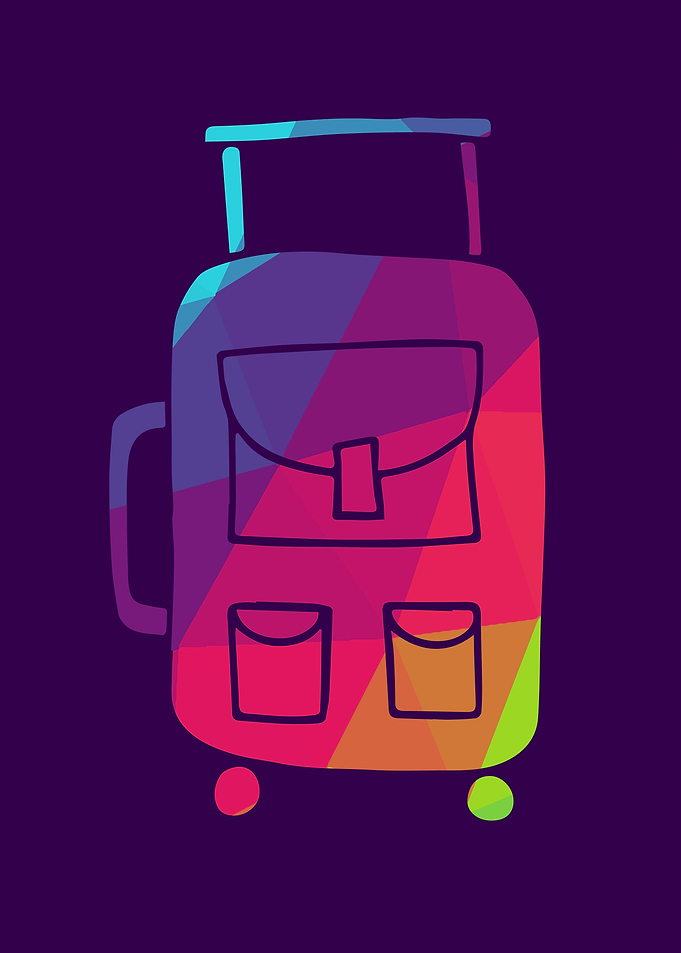 Rainbow Polygon Bags 4