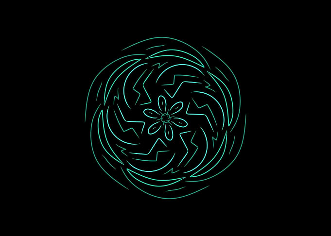light blue green pattern