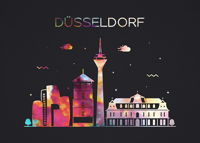 Dusseldorf City Skyline