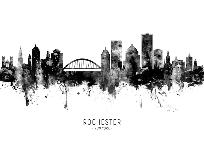 Rochester New York Skyline