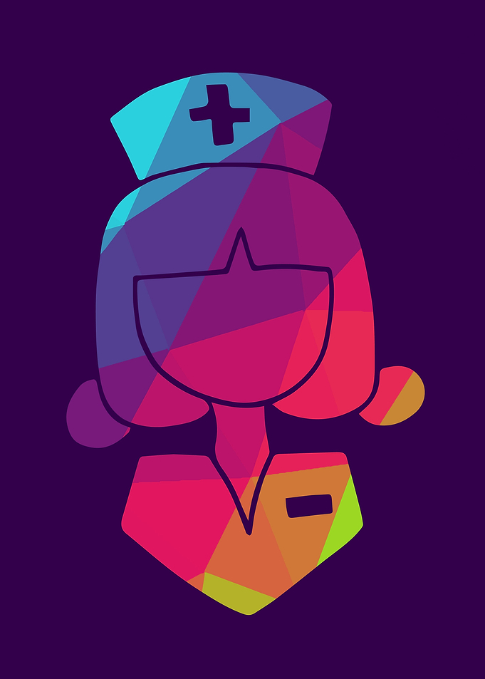 Rainbow Polygon Nurse 9