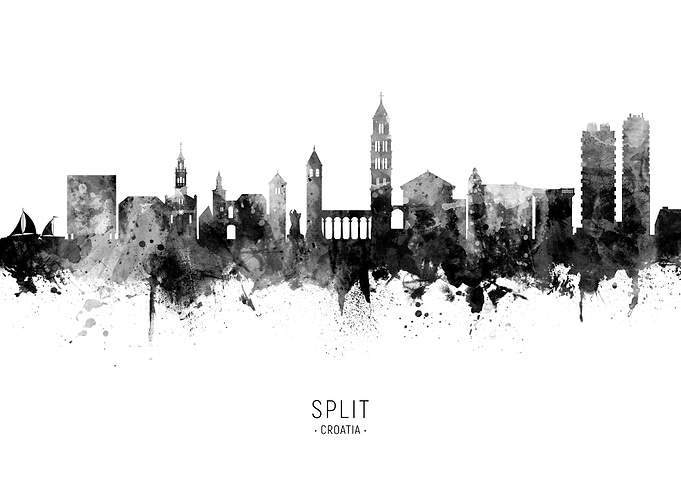Split Croatia Skyline