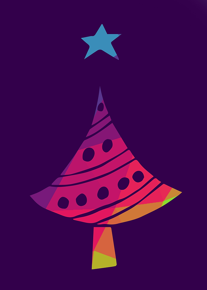 Rainbow Christmas Tree 6