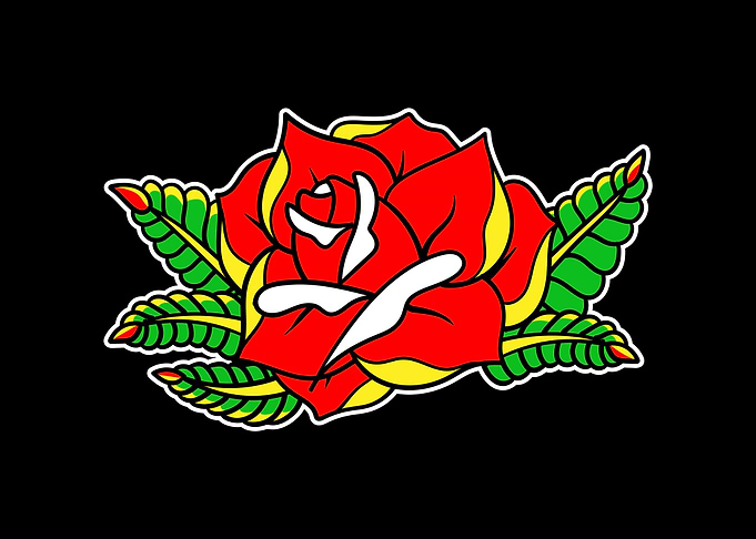 Rose tattoo design