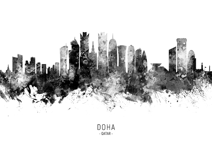 Doha Qatar Skyline