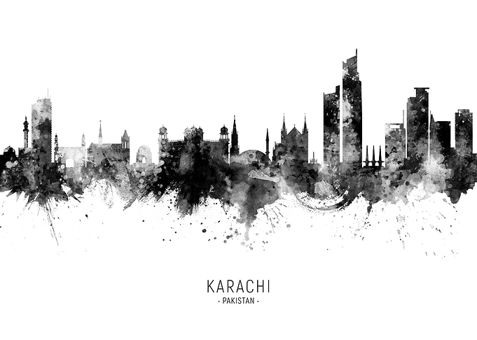 Karachi Pakistan Skyline