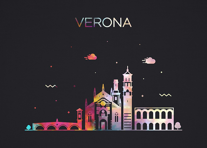 Verona Italy City Skyline