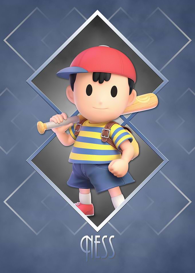 Art Deco Earthbound Ness
