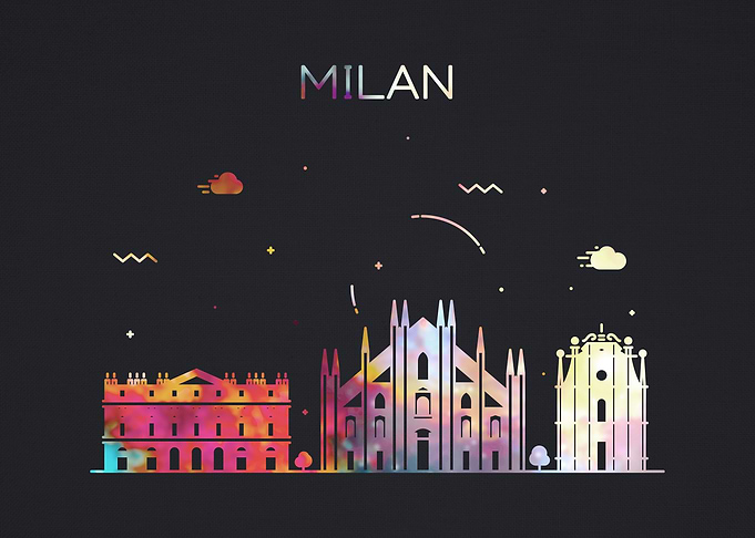 Milan Italy City Skyline