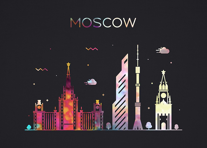 Moscow Russia City Skyline