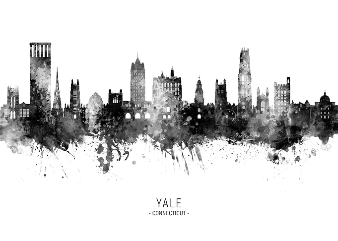 Yale Connecticut Skyline