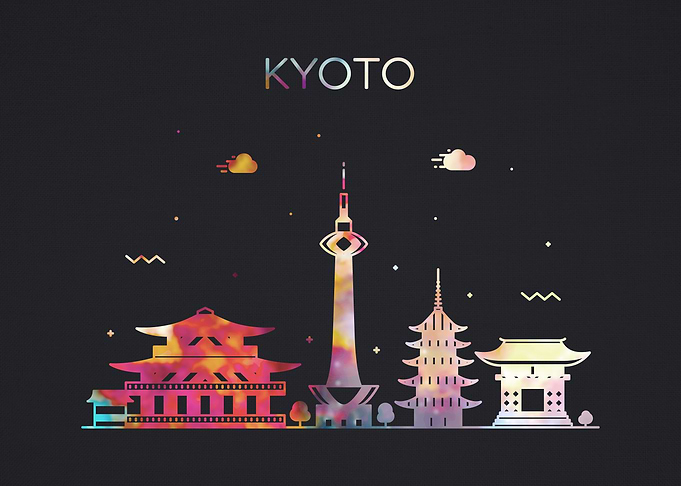 Kyoto Japan City Skyline