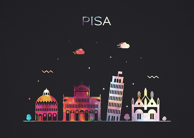 Pisa Italy City Skyline