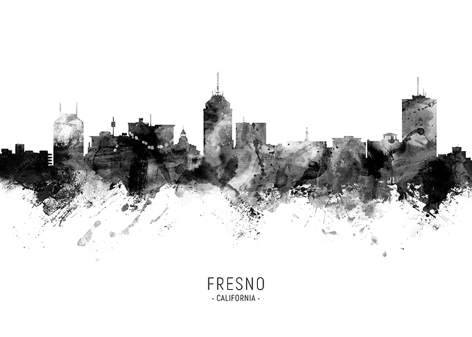 Fresno California Skyline