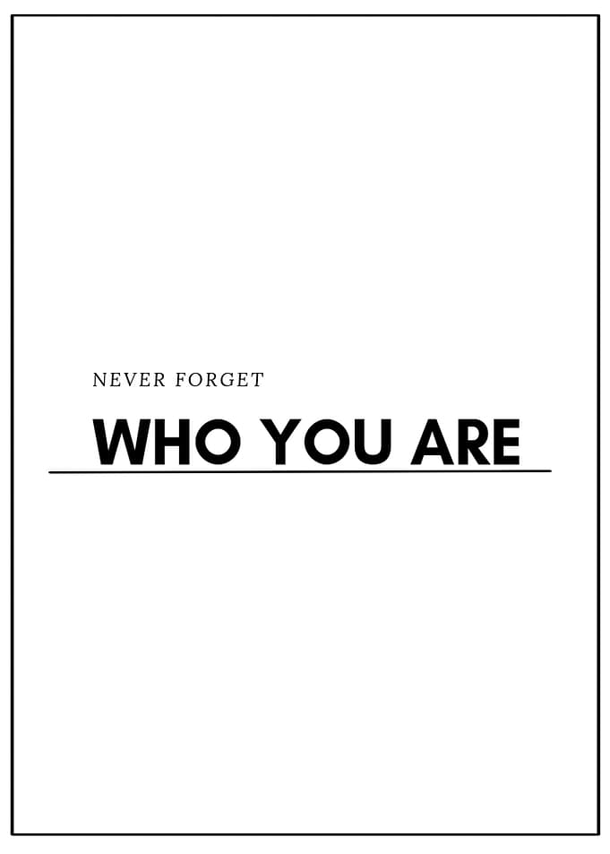Who you are