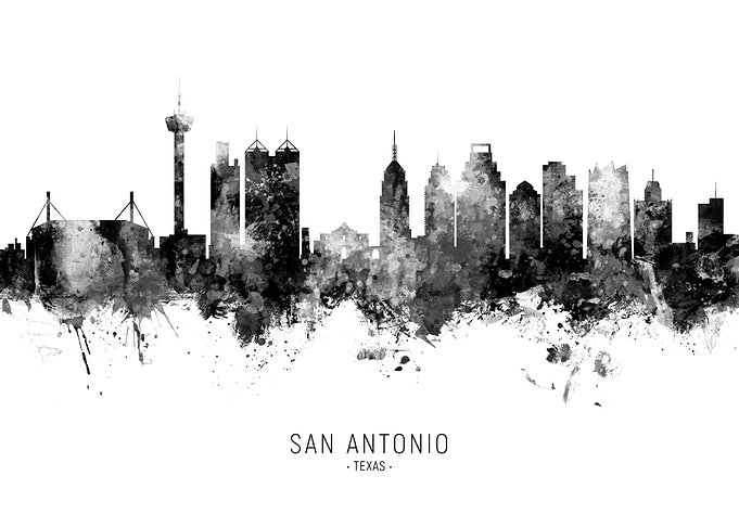 San Antonio Texas Skyline