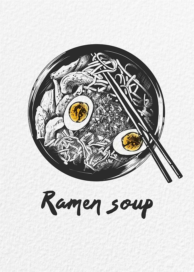 Color Ramen Soup