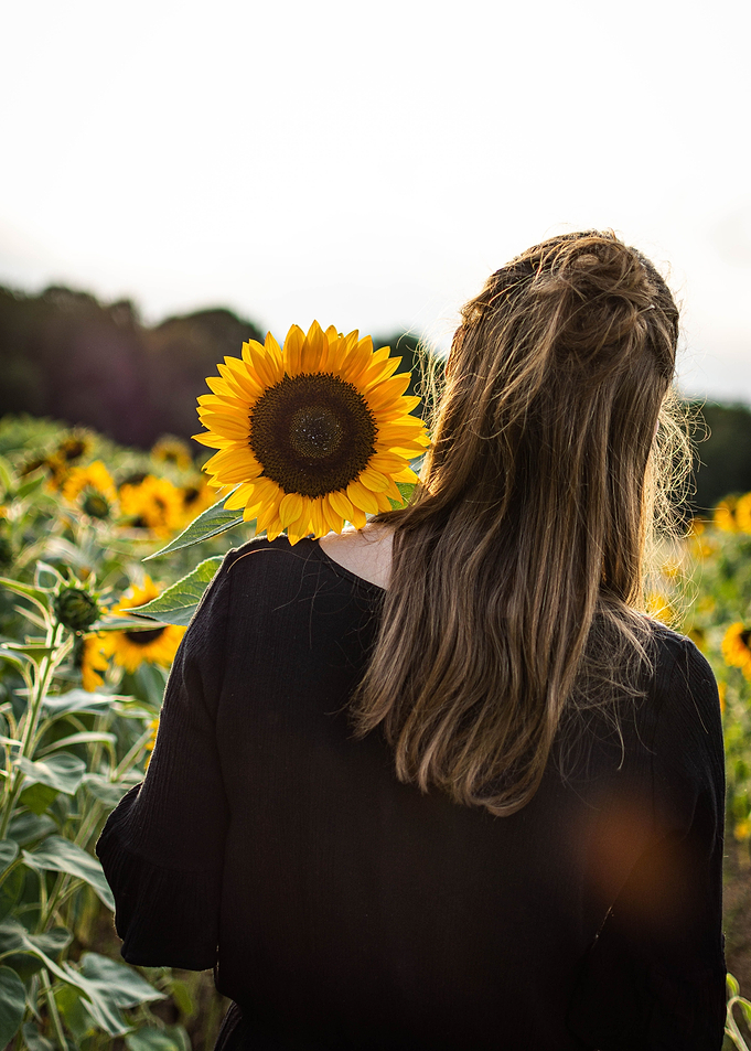 Girl with Sunflower