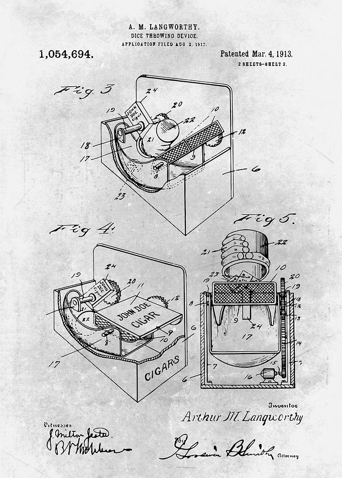 No442 Dice throwing device