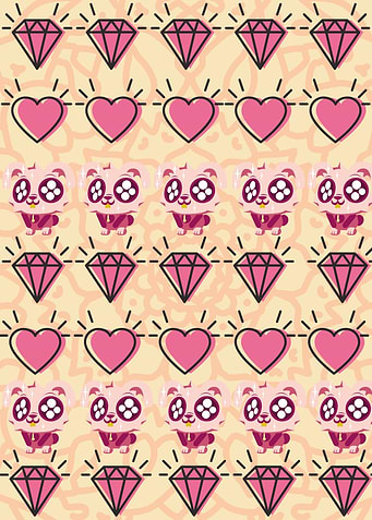 Pink Bunny Pattern