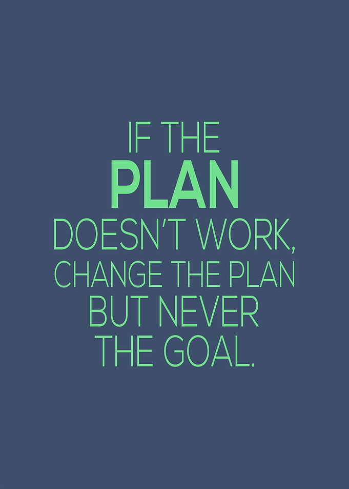 Never Change The Goal