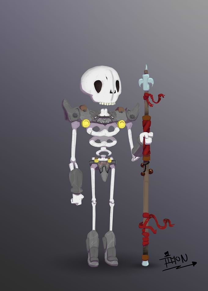 Skeleton bandit warrior