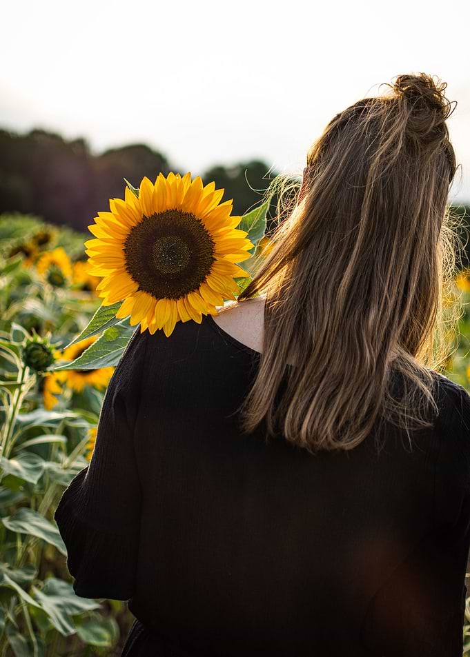 Girl with Sunflower