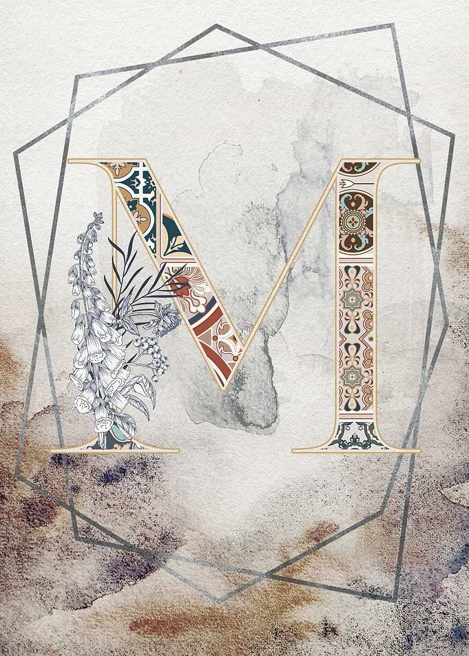 Capital Letter M Monogram