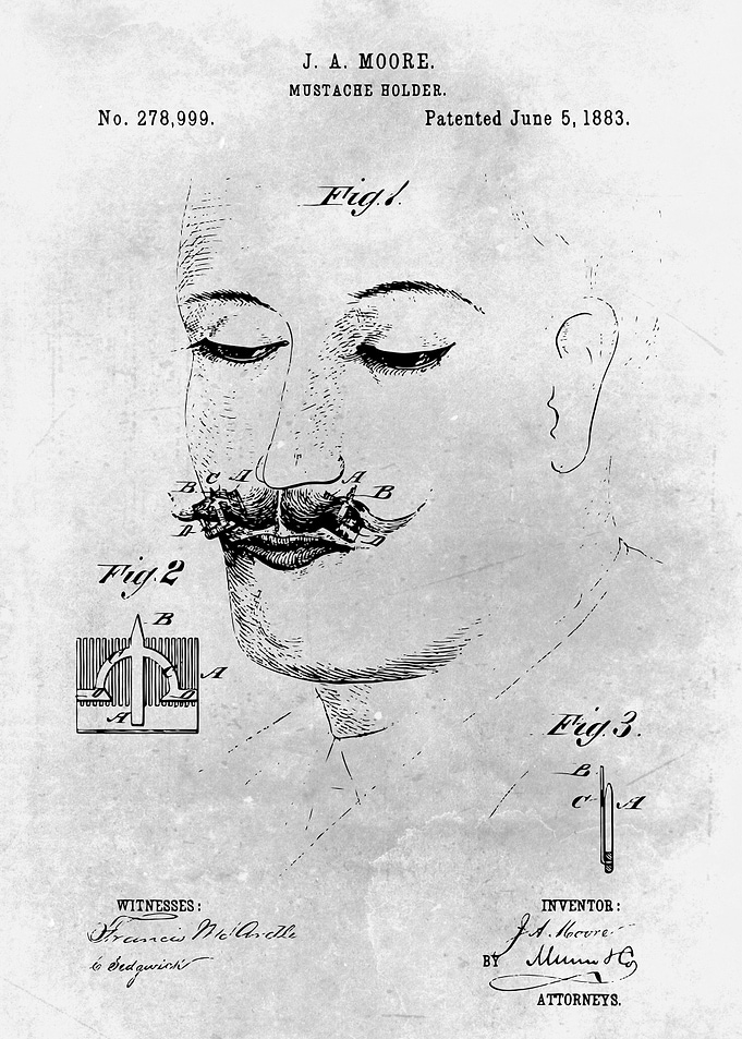 No493 Mustache holder