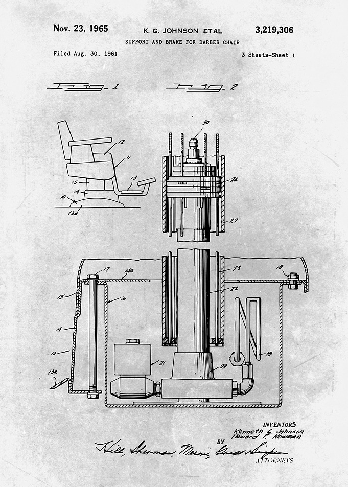 No489 Brake barber chair