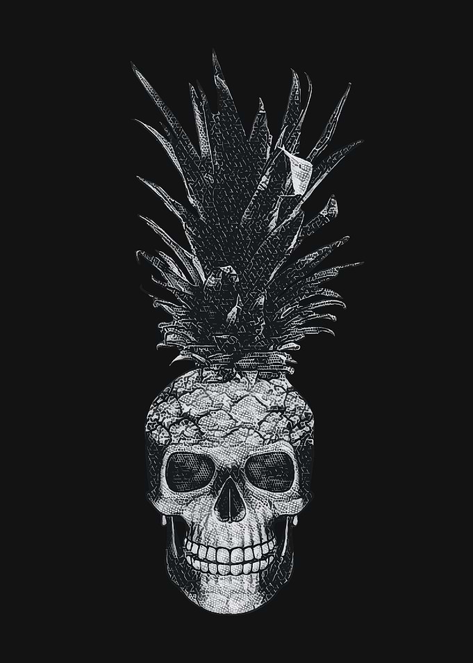 Pineapple skull