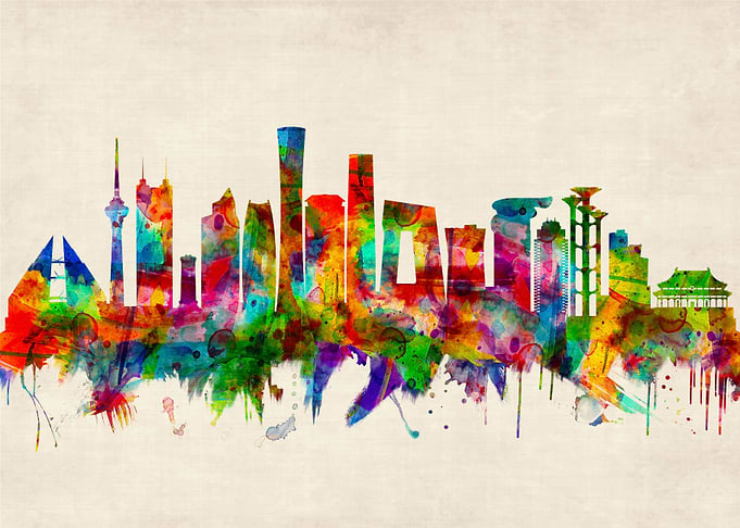 Beijing China Skyline