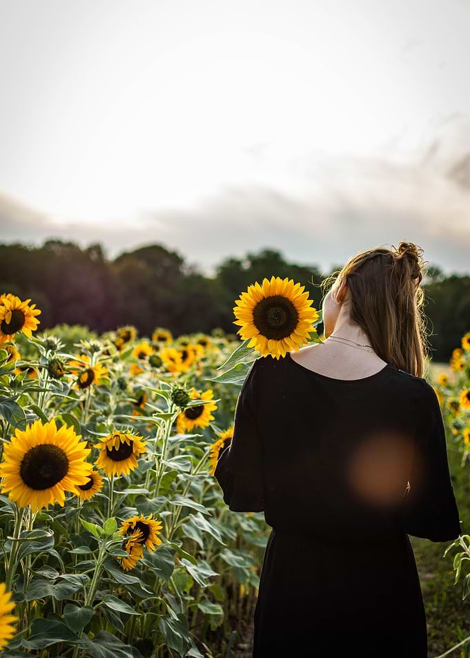 Girl with Sunflower