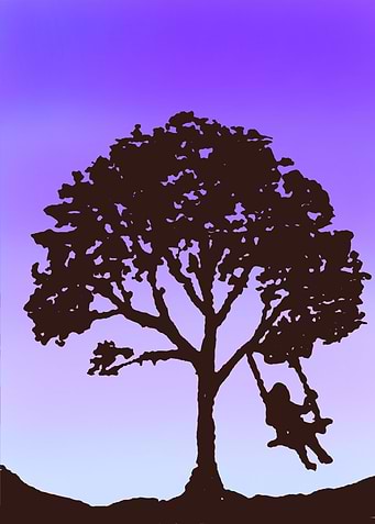 Playing in the tree