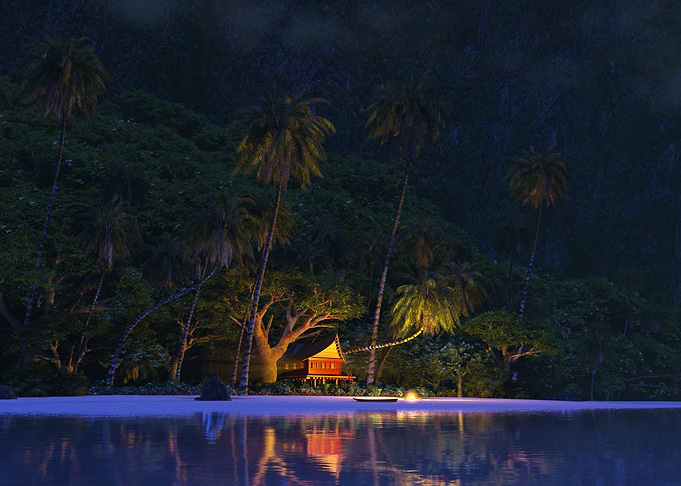 Moonlit Night in Paradise
