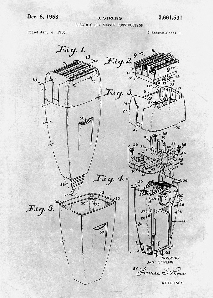 No487 Electric dry shaver