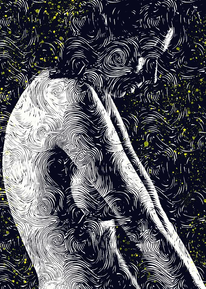 NUDE ABSTRACT PAINTING