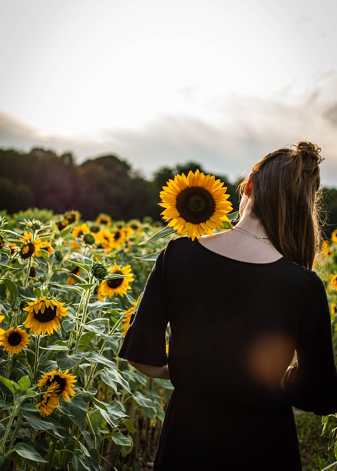 Girl with Sunflower